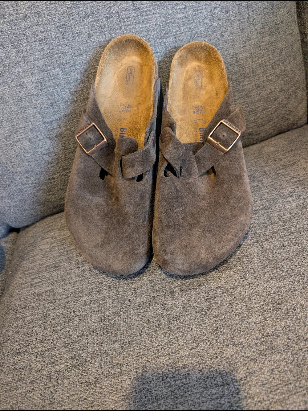 Birkenstock suede upper